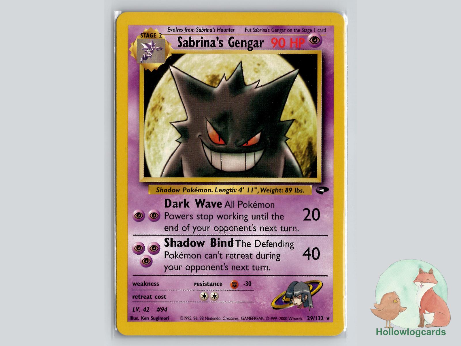 Sabrina's Gengar (29/132) - Gym Challenge Pokémon Card