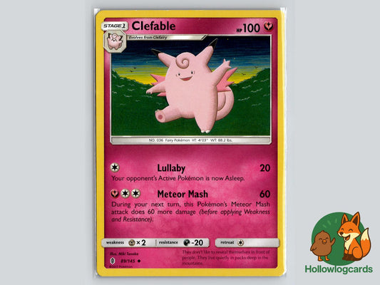 Clefable (89/145) - Guardians Rising Pokémon Card