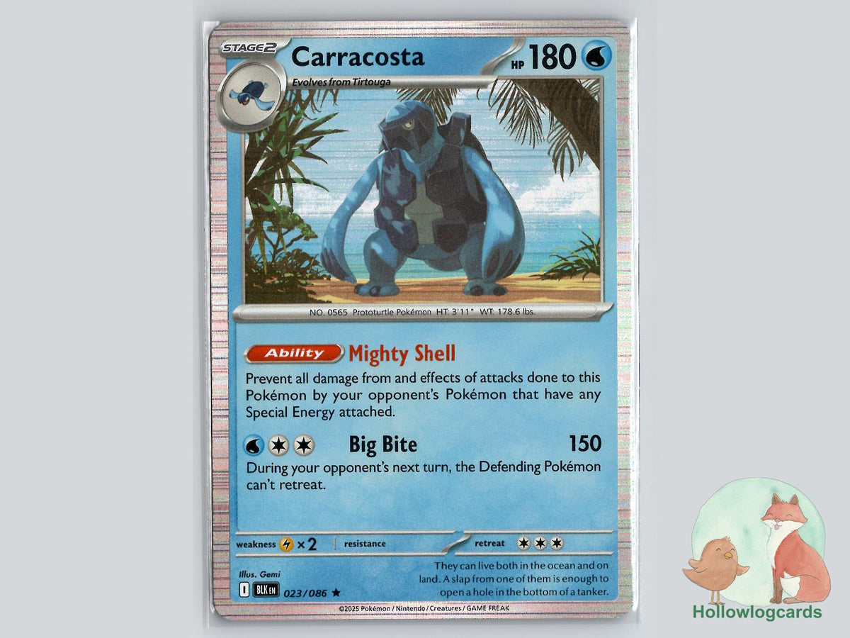 Carracosta (023/086) - Black Bolt Pokémon Card