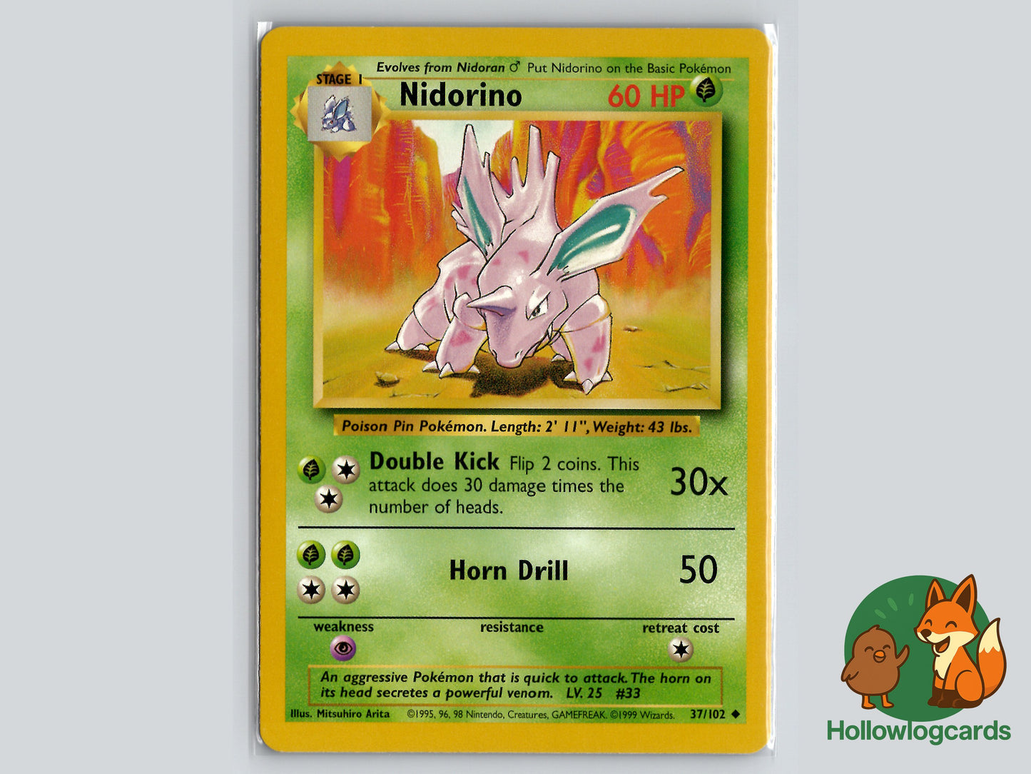 Image of Nidorino Base Set (BS) #37