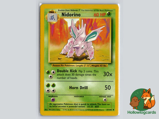 Image of Nidorino Base Set (BS) #37