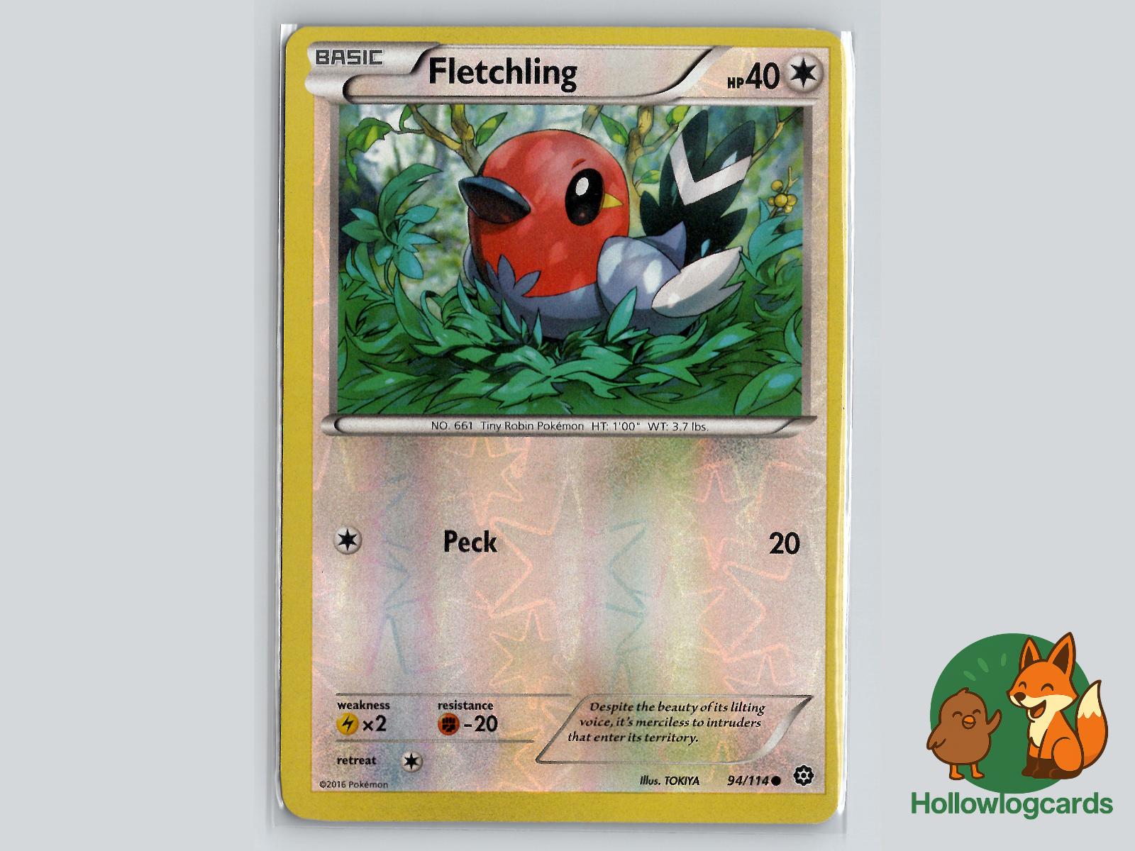 Fletchling (94/114) - Steam Siege Pokémon Card