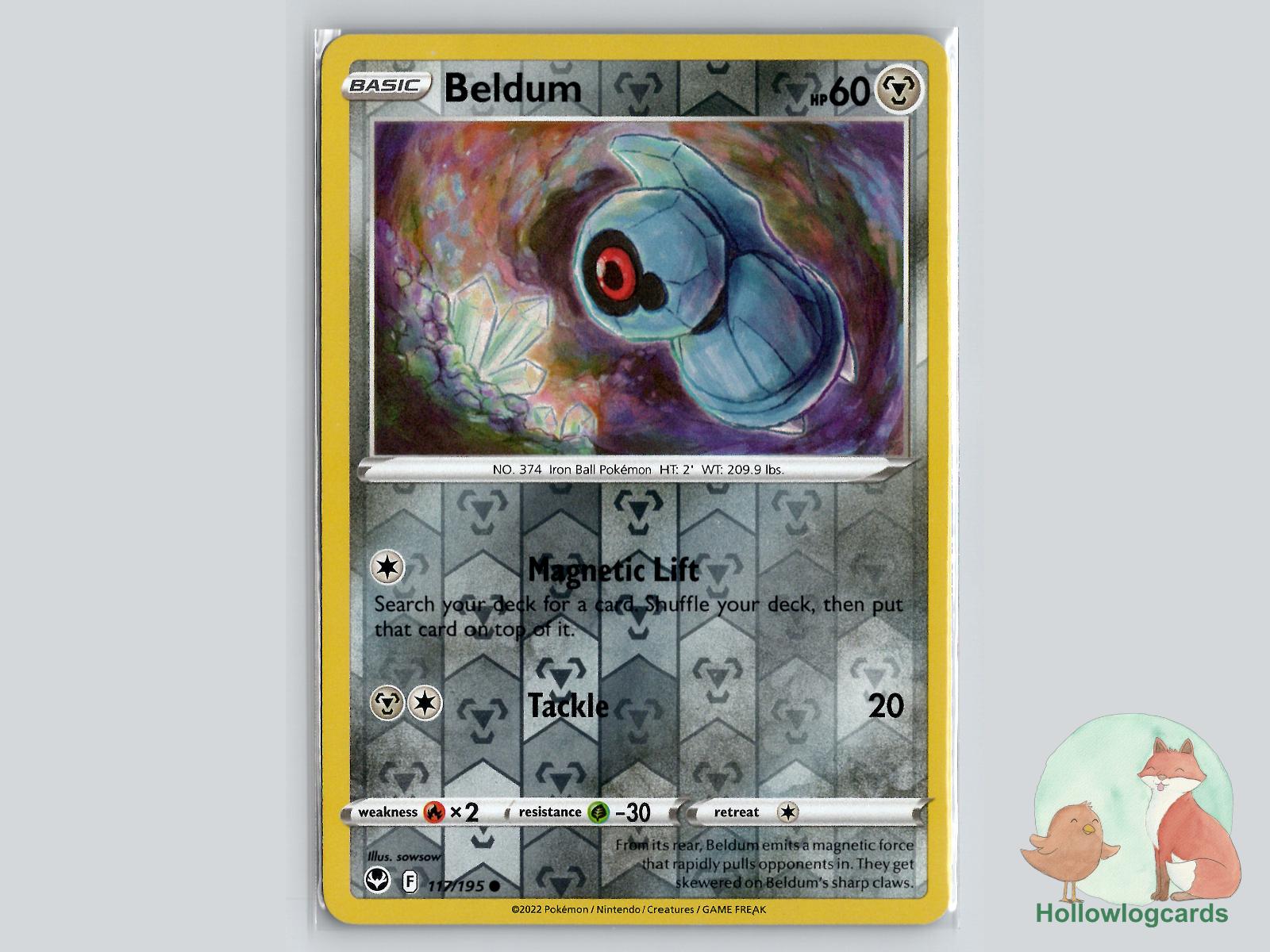 Beldum (117/195) - Silver Tempest Pokémon Card