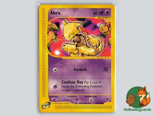 Abra (93/165) - Expedition Base Set Pokémon Card