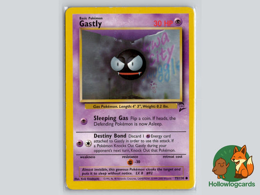 Gastly (75/130) - Base Set 2 Pokémon Card