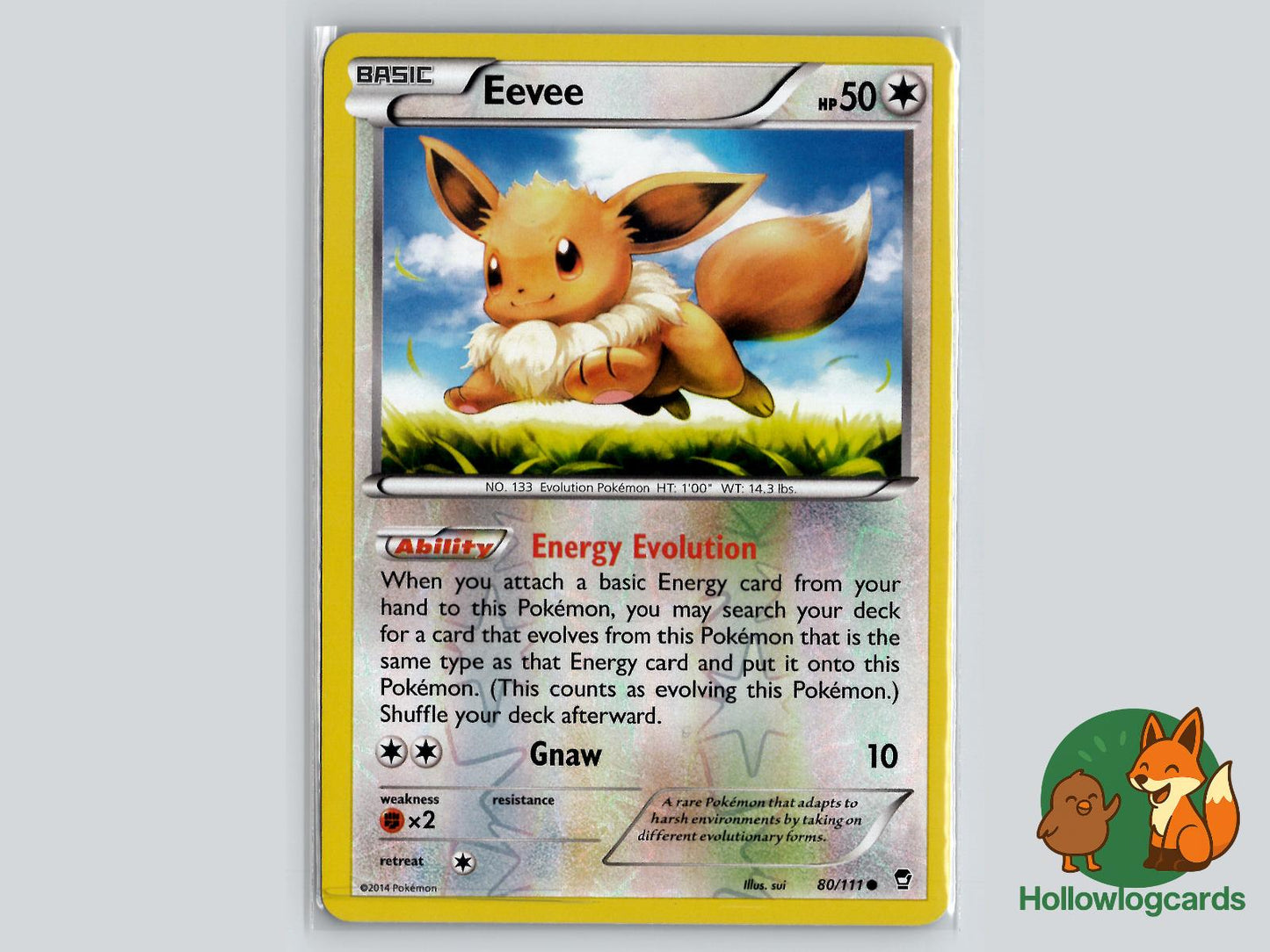 Eevee (80/111) - Furious Fists Pokémon Card