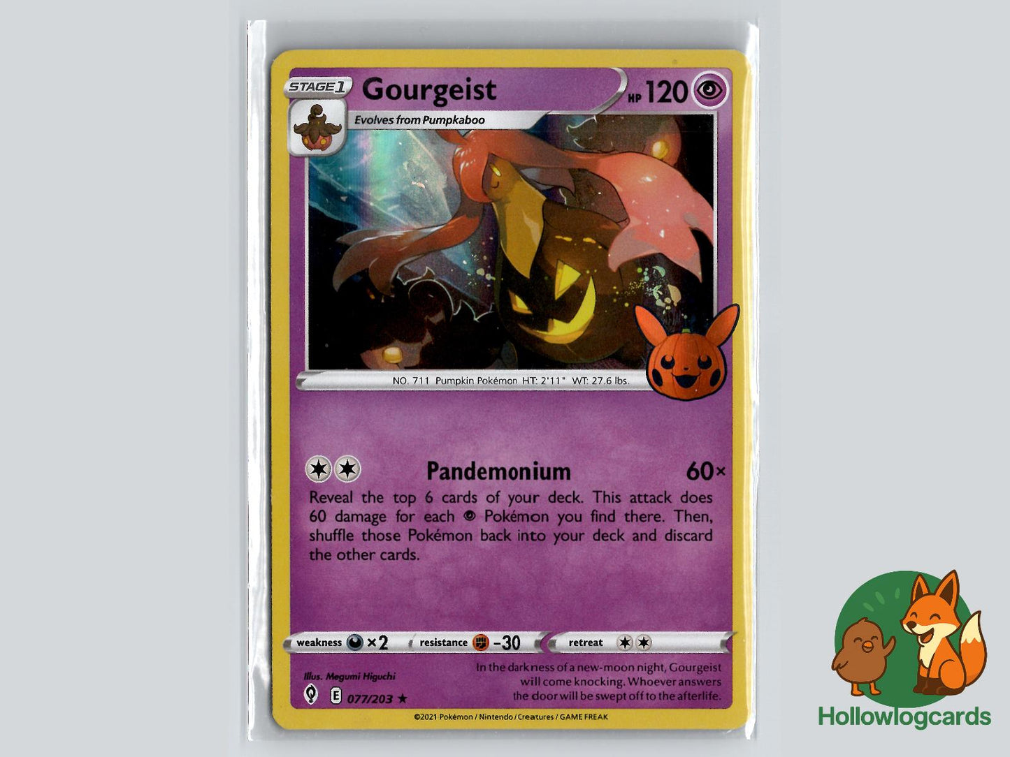 Gourgeist (077/203) - Evolving Skies Pokémon Card
