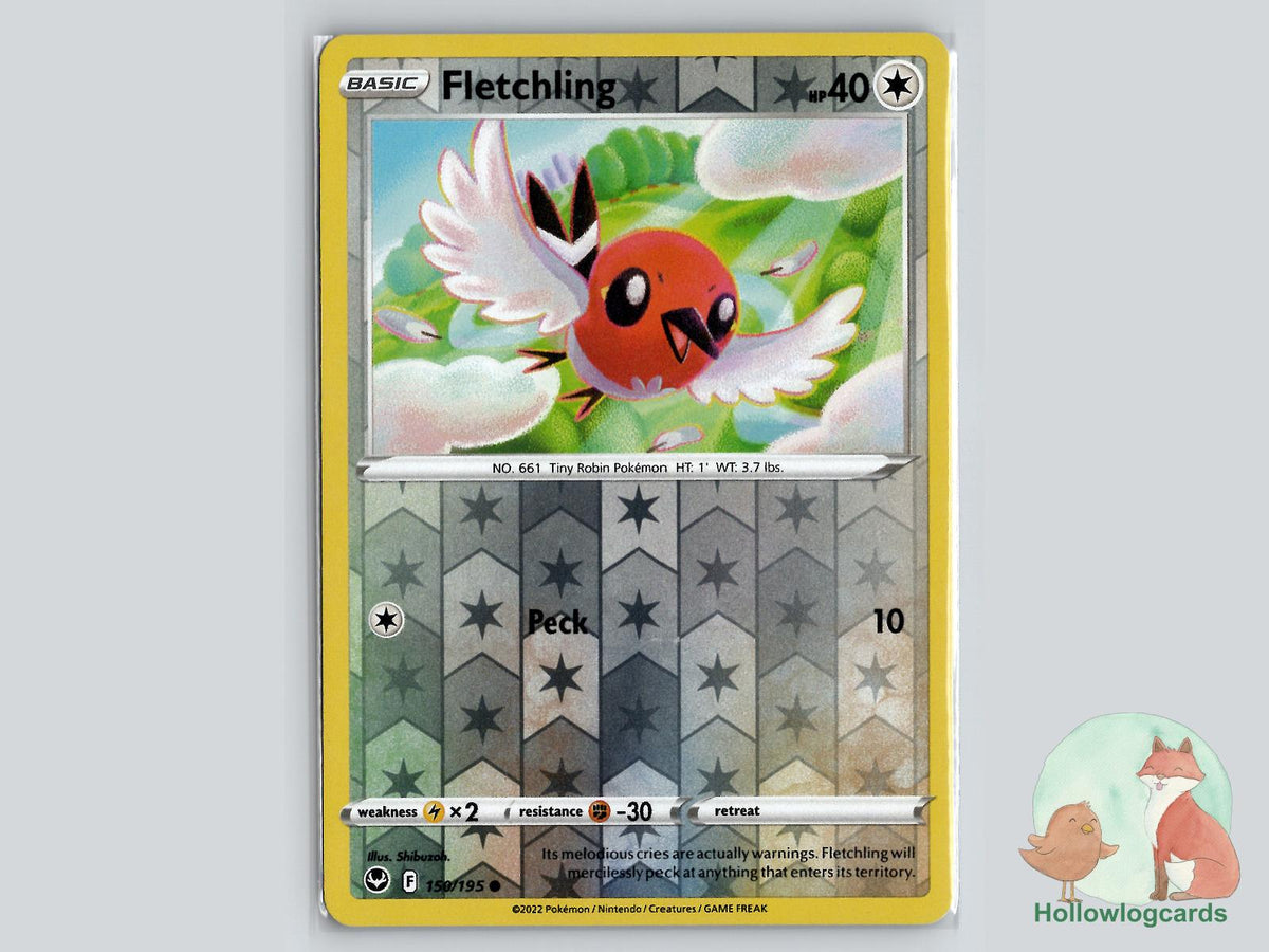 Fletchling (150/195) - Silver Tempest Pokémon Card