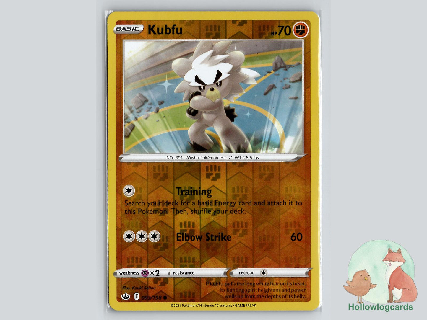 Kubfu (093/198) - Chilling Reign Pokémon Card