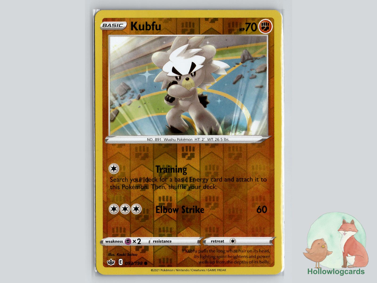 Kubfu (093/198) - Chilling Reign Pokémon Card