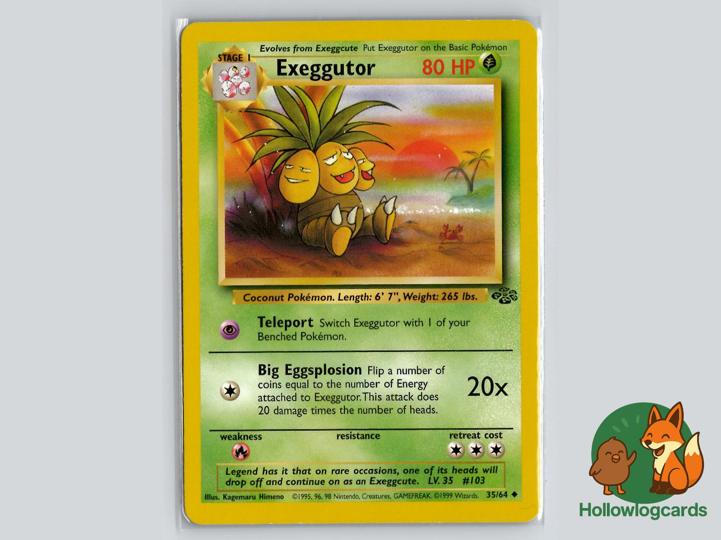 Exeggutor (35/64) - Jungle Pokémon Card