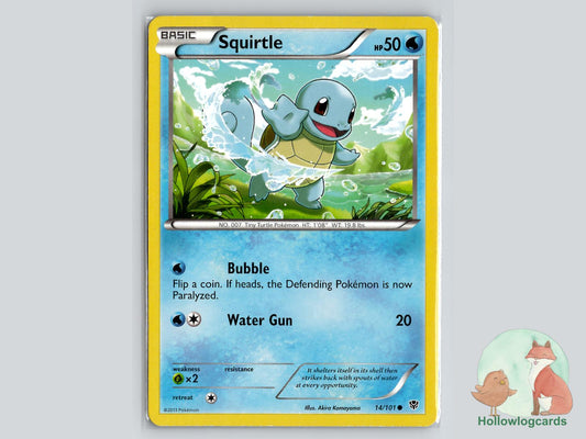 Squirtle (14/101) - Plasma Blast Pokémon Card