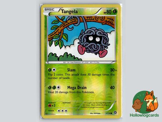Tangela (1/114) - Steam Siege Pokémon Card