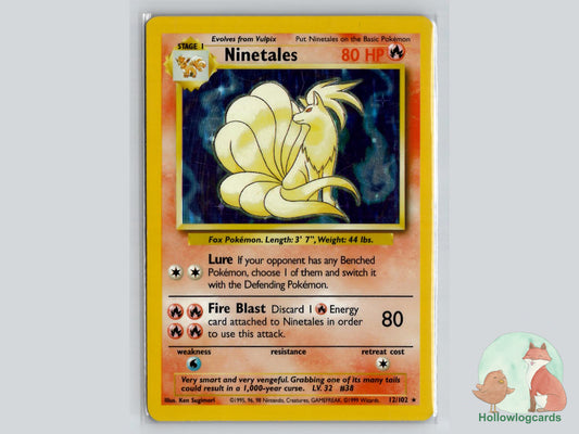 Ninetales (12/102) - Base Pokémon Card