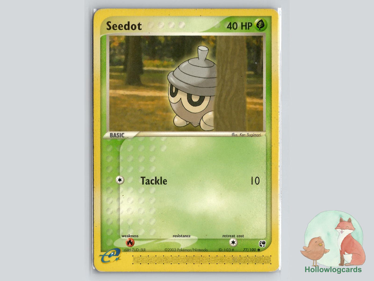 Seedot (77/100) - Sandstorm Pokémon Card