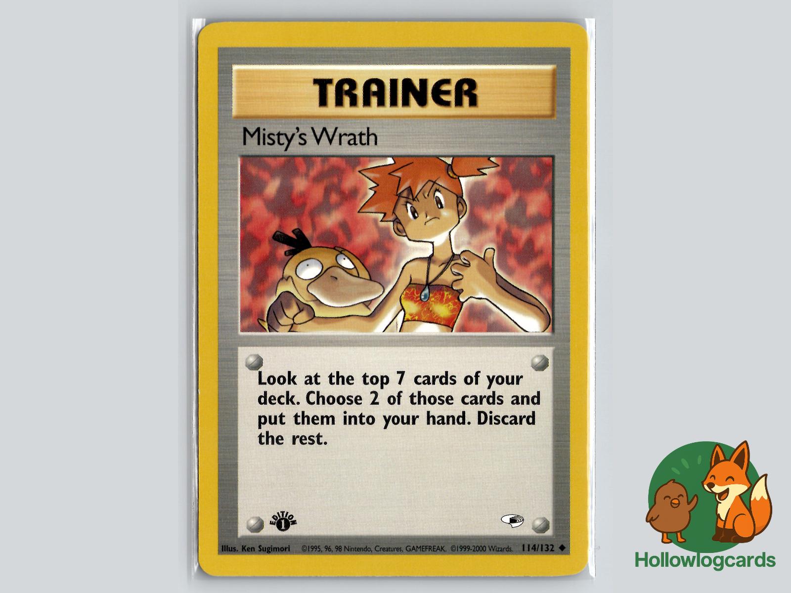 Misty's Wrath (114/132) - Gym Heroes Pokémon Card