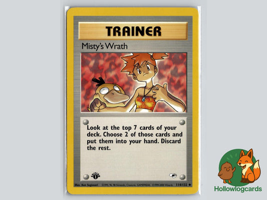 Misty's Wrath (114/132) - Gym Heroes Pokémon Card