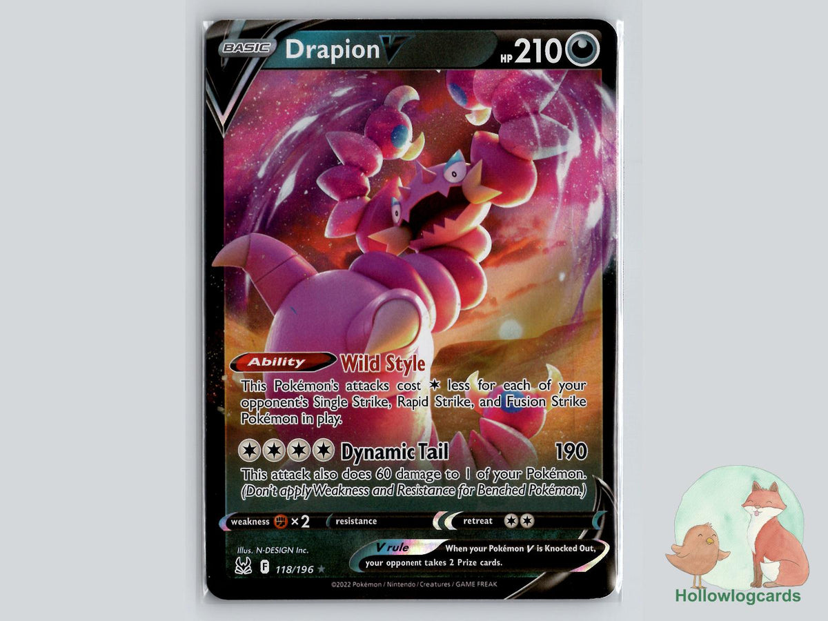 Drapion V (118/196) Pokémon Card