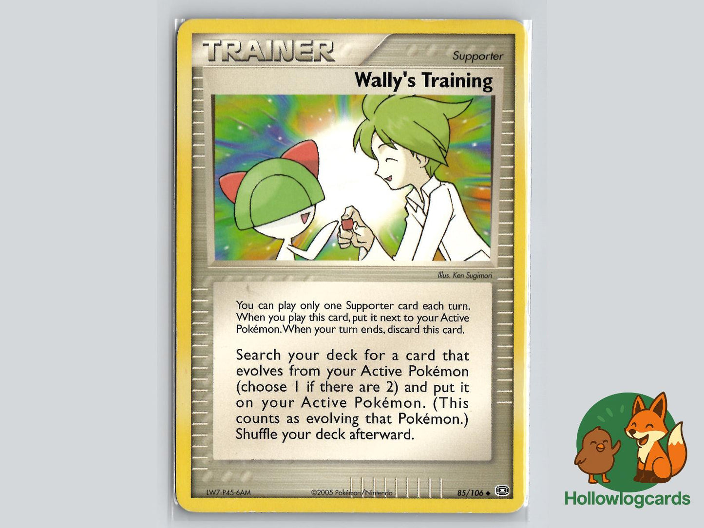 Wally's Training (85/106) - Emerald Pokémon Card
