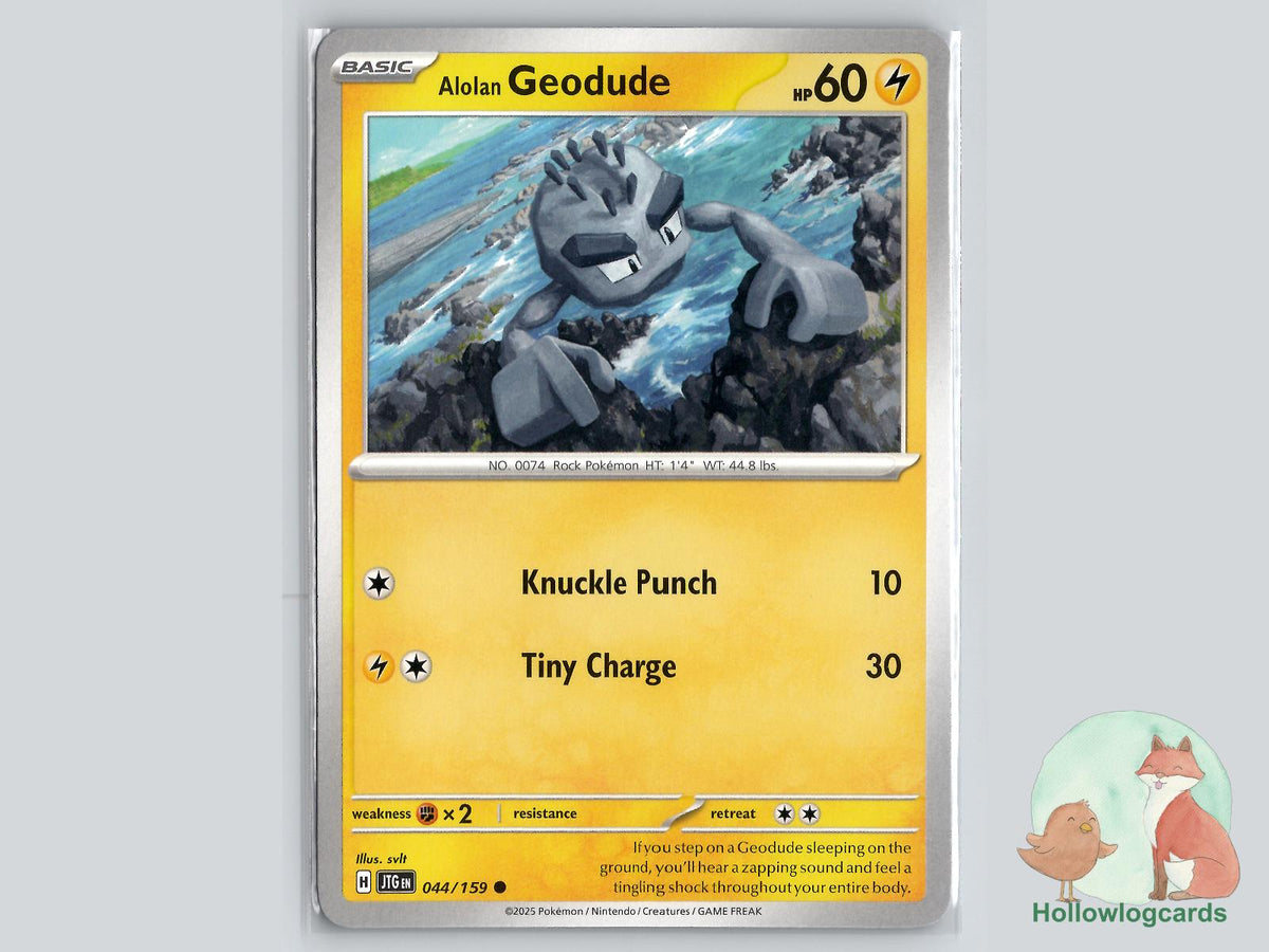 Alolan Geodude (044/159) - Journey Together Pokémon Card