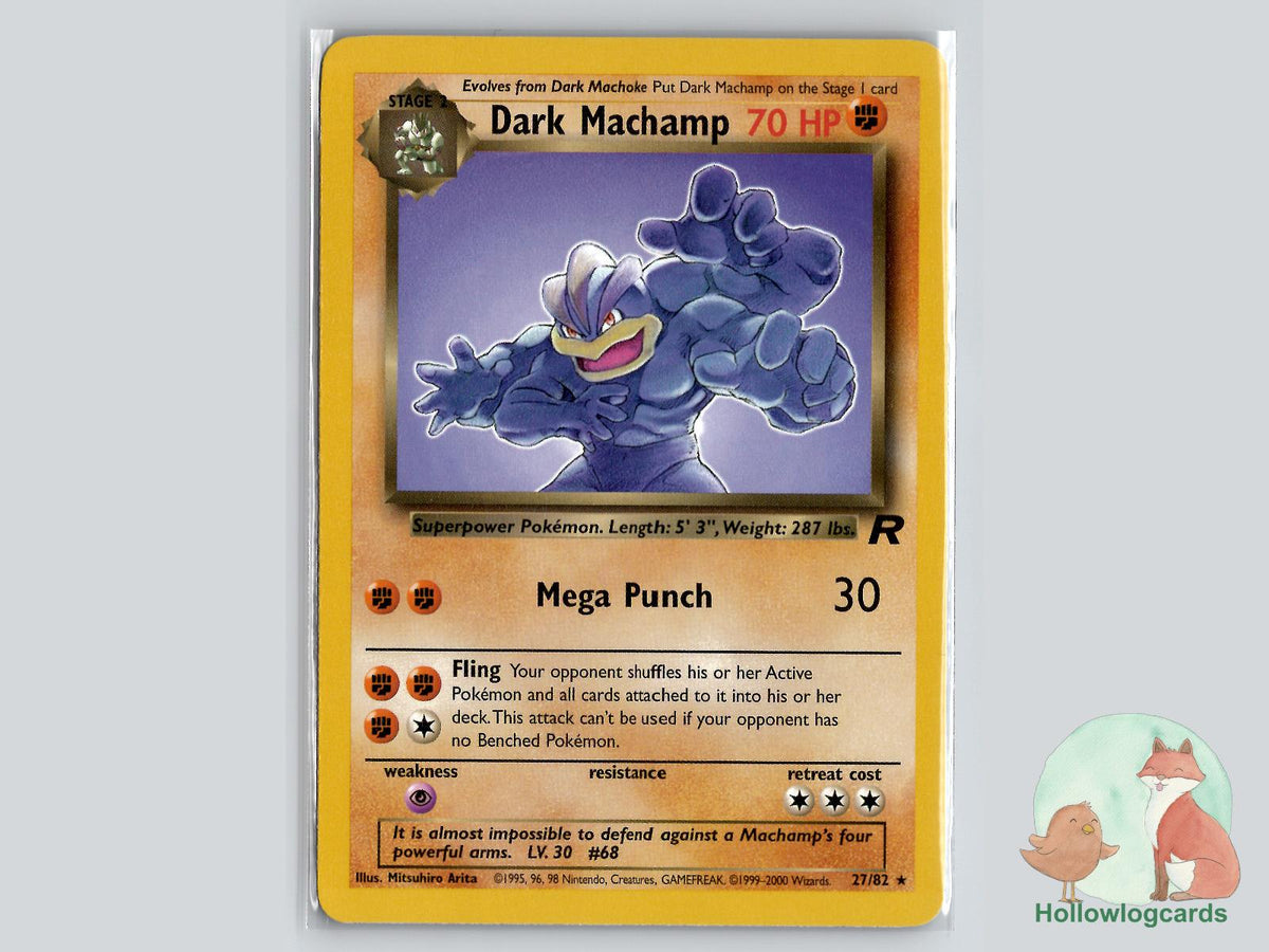 Dark Machamp (27/82) - Team Rocket Pokémon Card