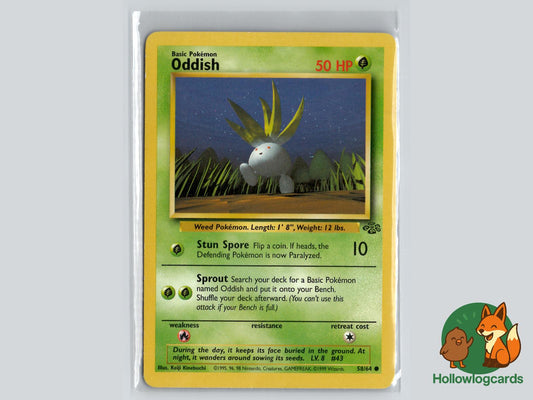 Oddish (58/64) - Jungle Pokémon Card