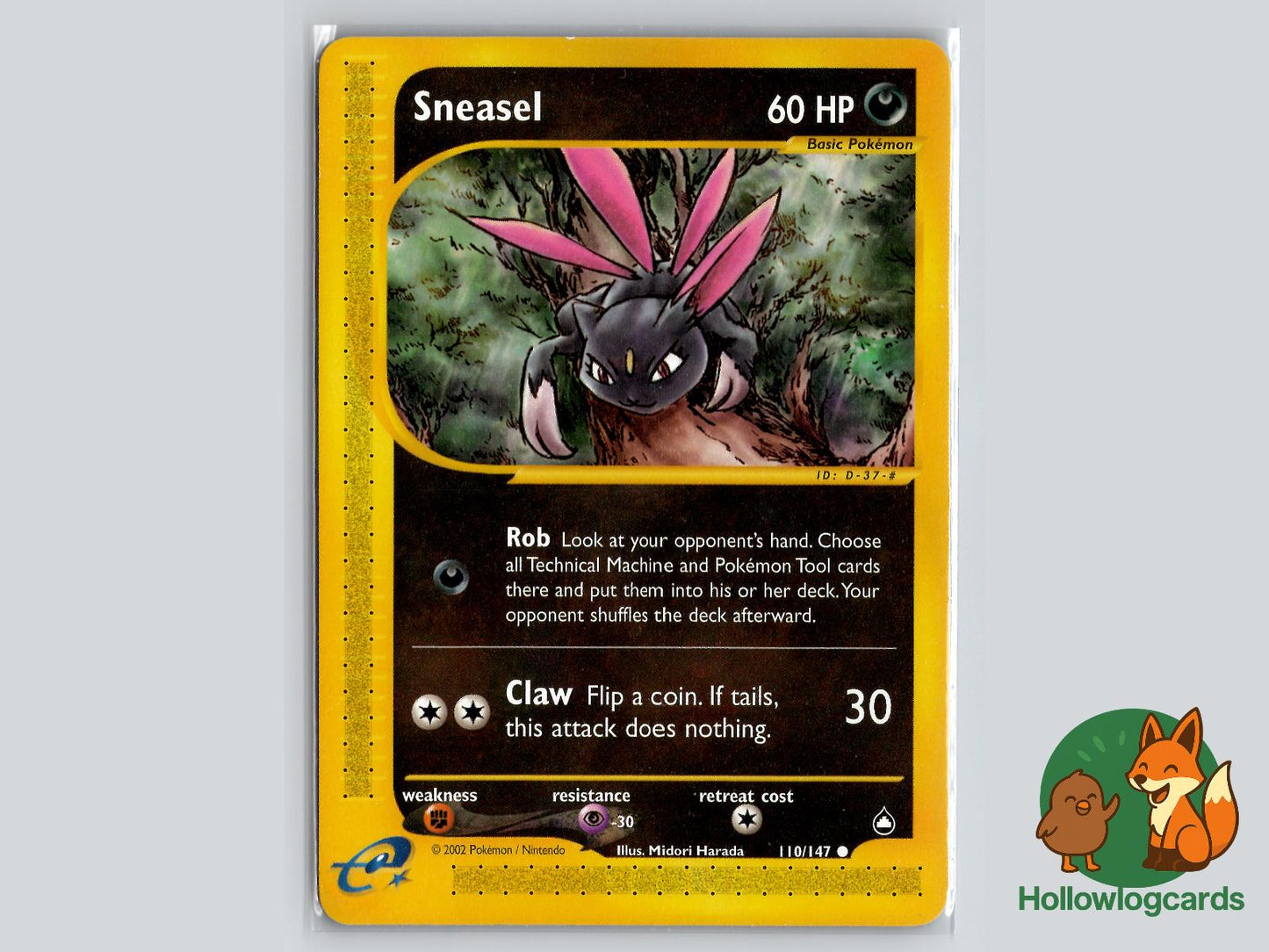 Sneasel (110/147) - Aquapolis Pokémon Card