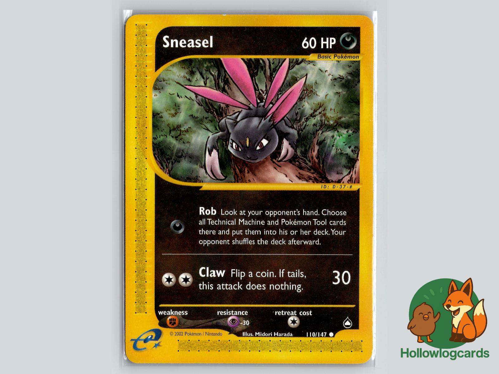 Sneasel (110/147) - Aquapolis Pokémon Card
