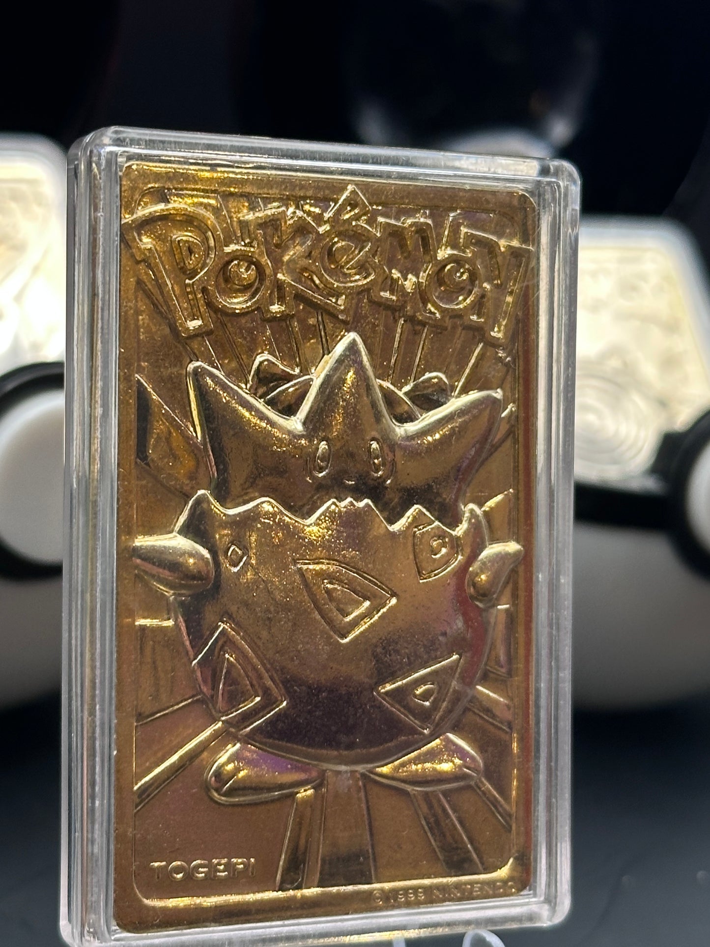 23k Gold-Plated cards with Pokeballs and certificates