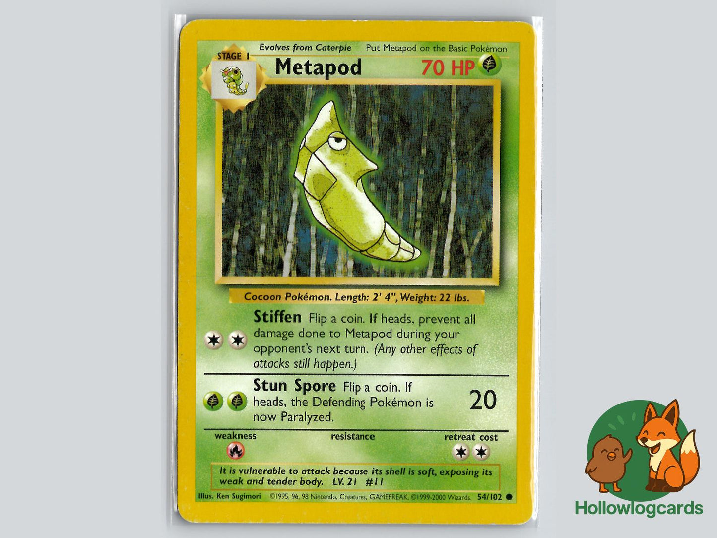 Metapod (54/102) - Base Pokémon Card