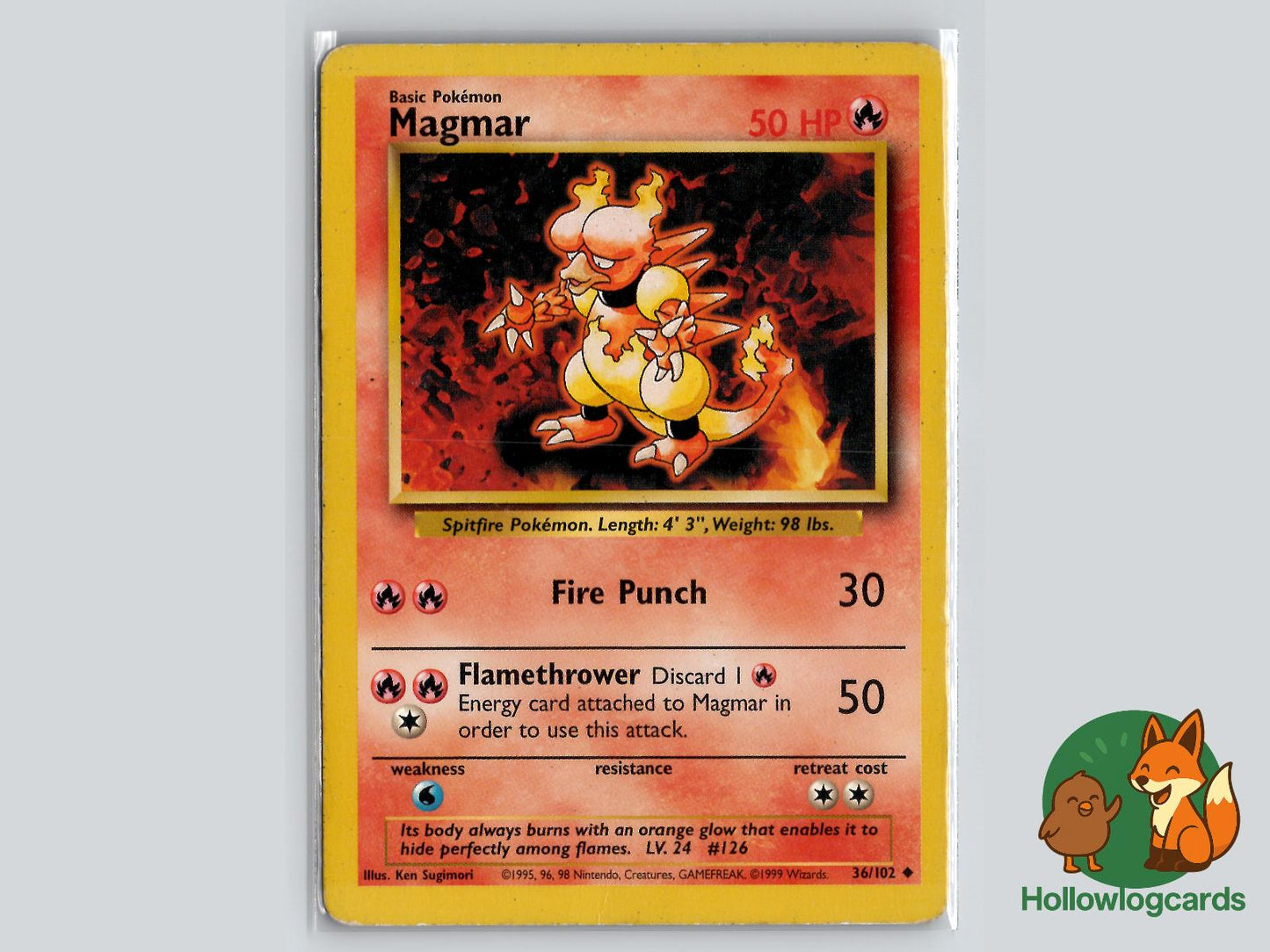 Magmar (36/102) - Base Pokémon Card