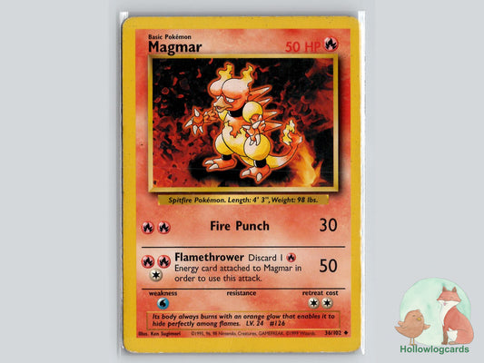 Magmar (36/102) - Base Pokémon Card