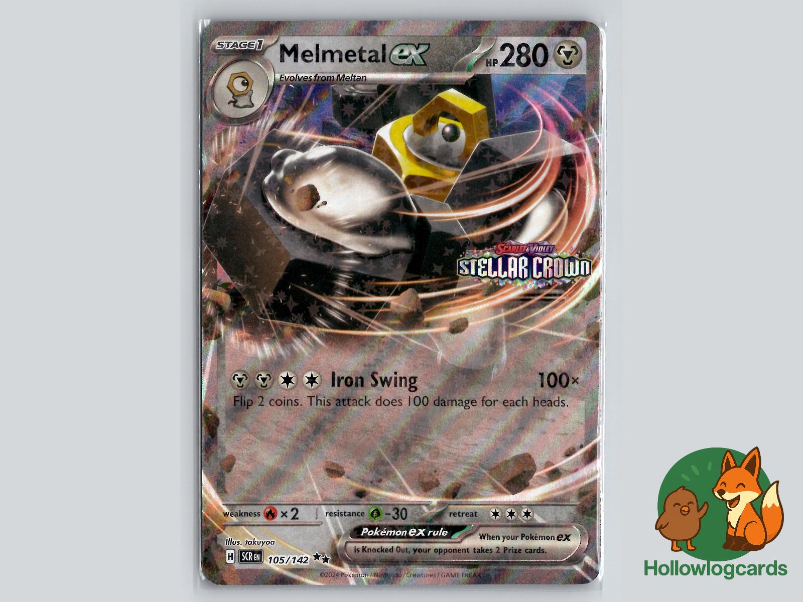 Melmetal ex (105/142) - Stellar Crown Pokémon Card