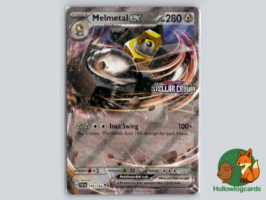 Melmetal ex (105/142) - Stellar Crown Pokémon Card