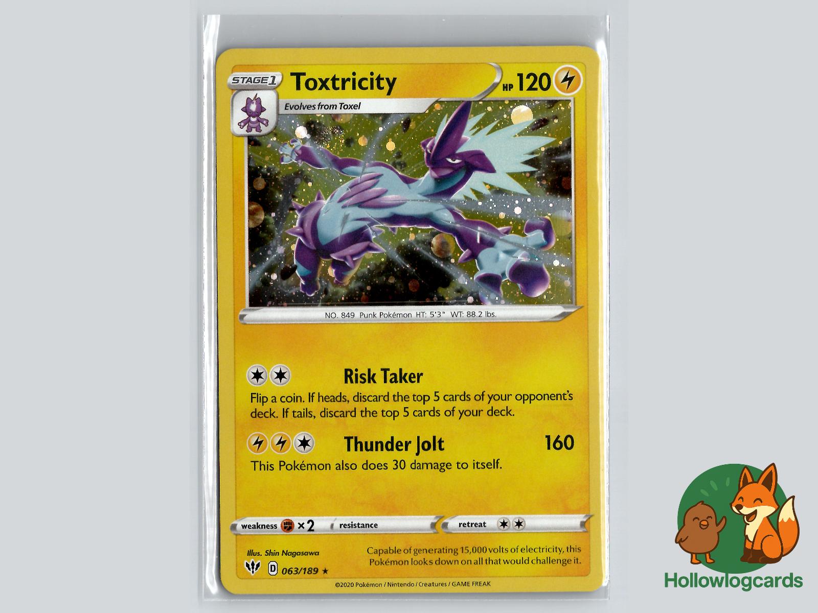 Toxtricity (063/189) - Darkness Ablaze Pokémon Card