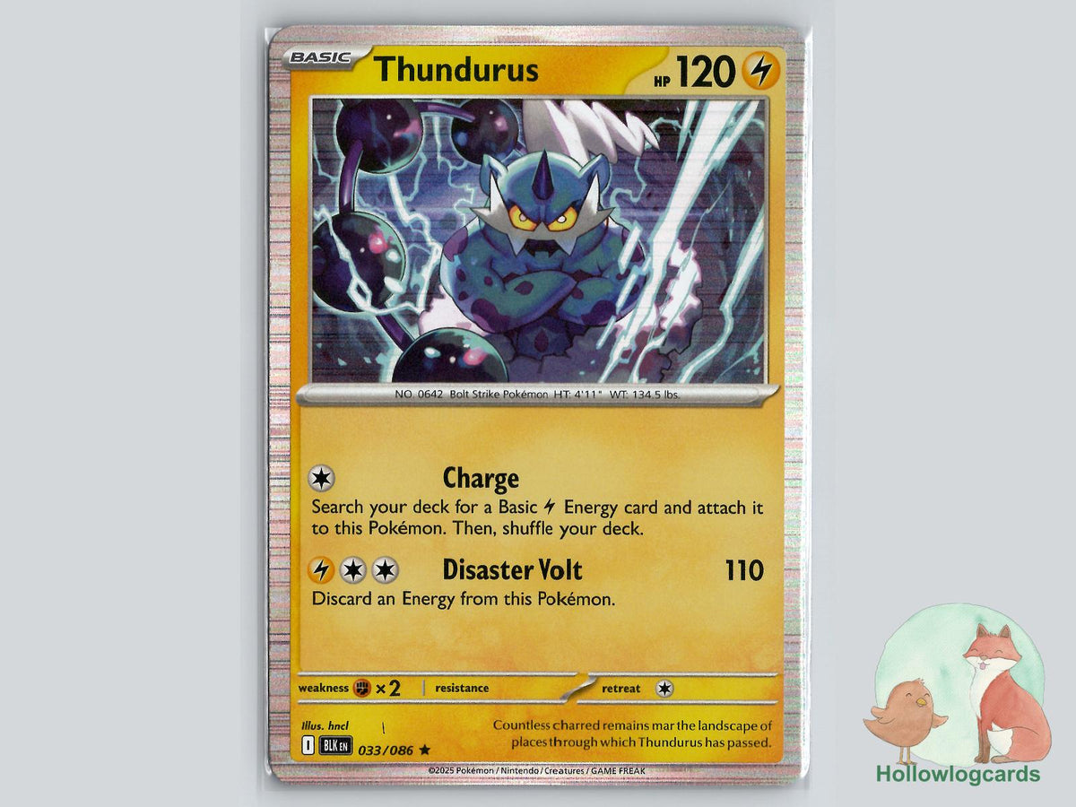 Thundurus (033/086) - Black Bolt Pokémon Card