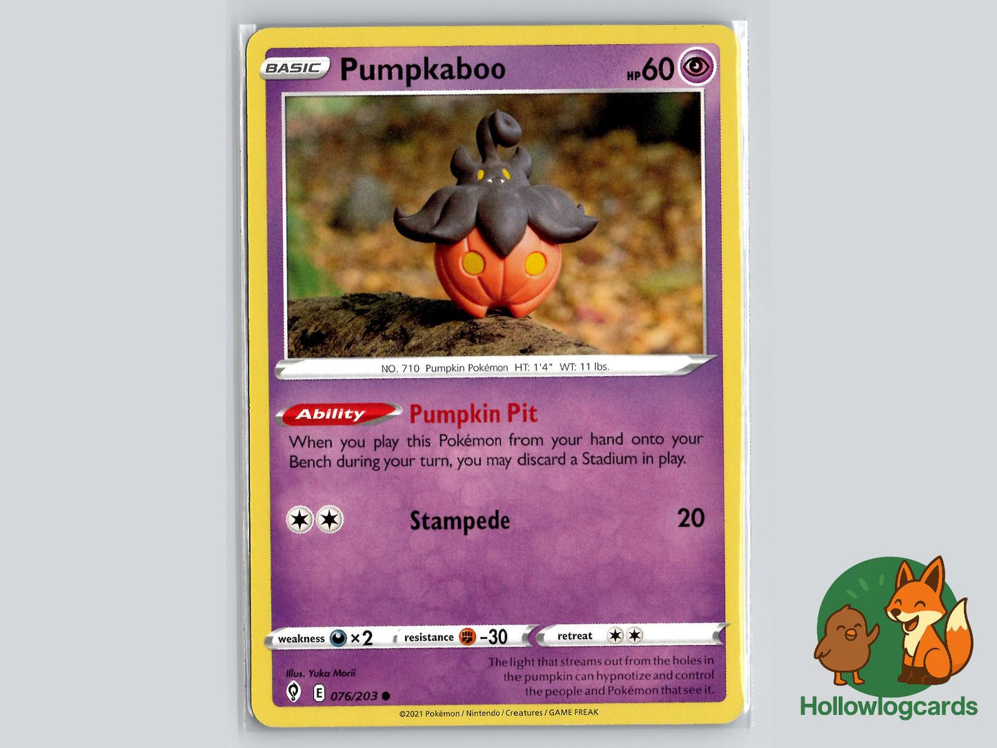 Pumpkaboo (076/203) Pokémon Card