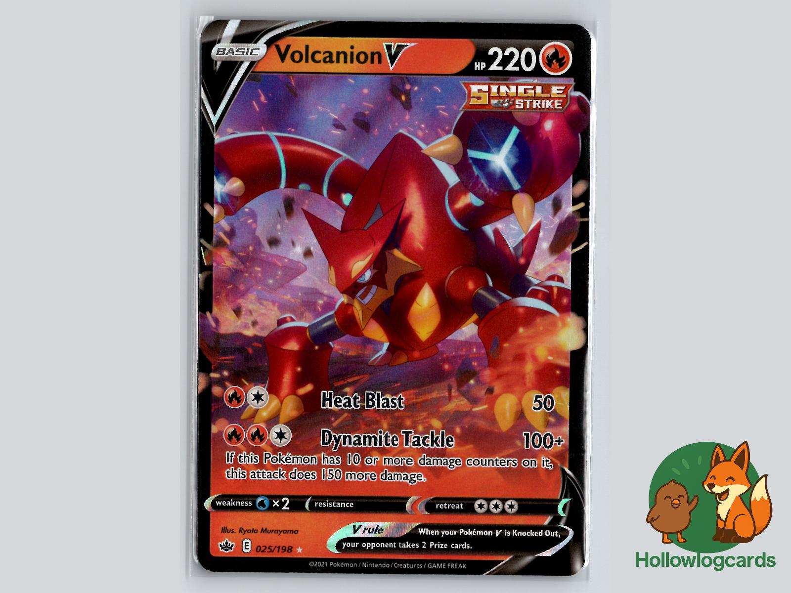 Volcanion V (025/198) - Chilling Reign Pokémon Card