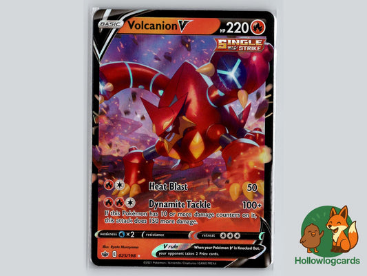 Volcanion V (025/198) - Chilling Reign Pokémon Card