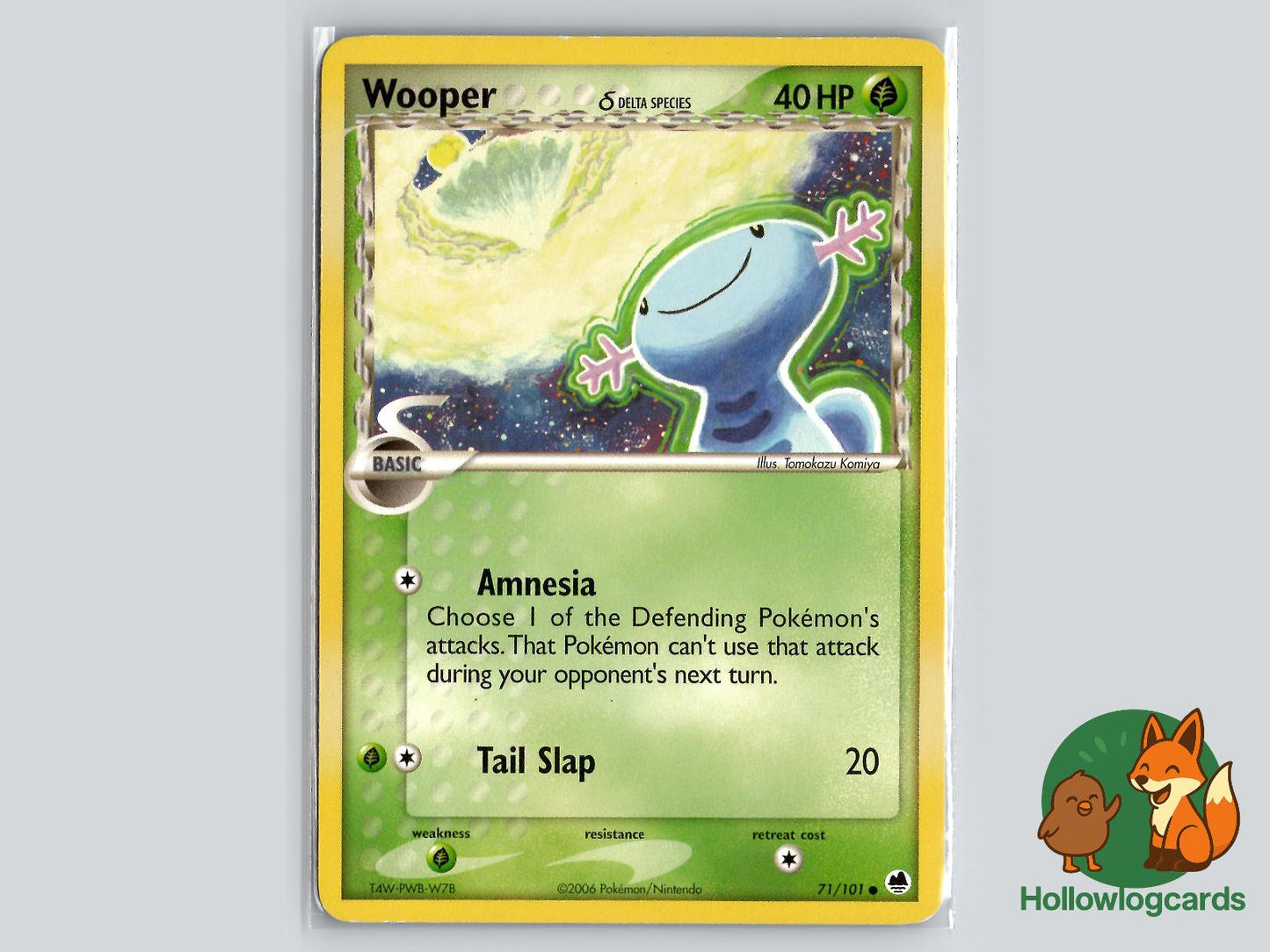 Wooper (71/101) - Dragon Frontiers Pokémon Card