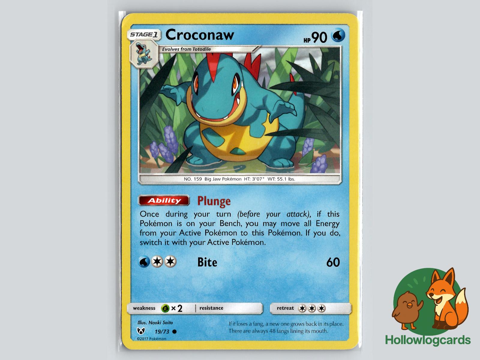 Croconaw (19/73) - Shining Legends Pokémon Card