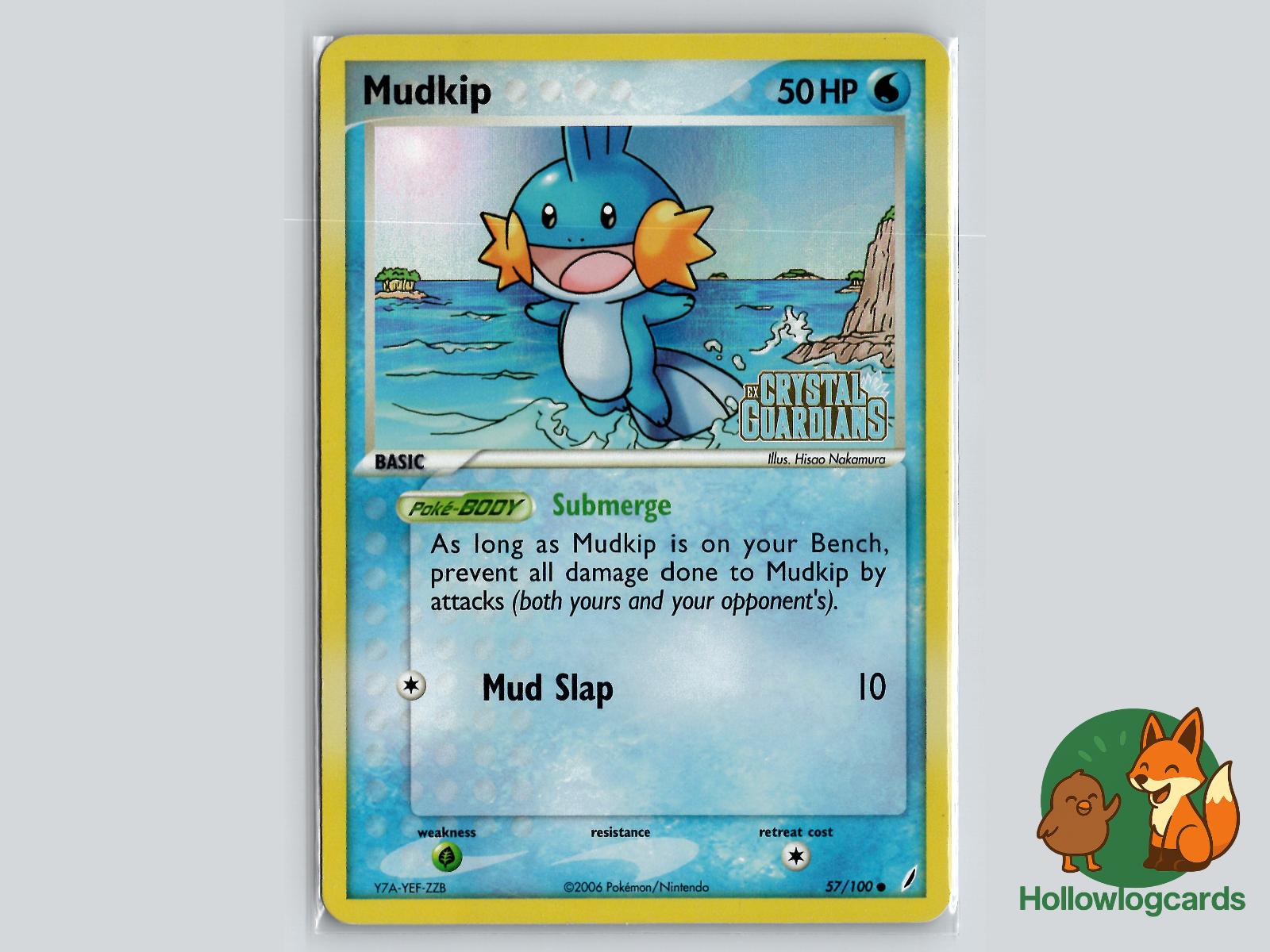 Mudkip (57/100) - Crystal Guardians Pokémon Card