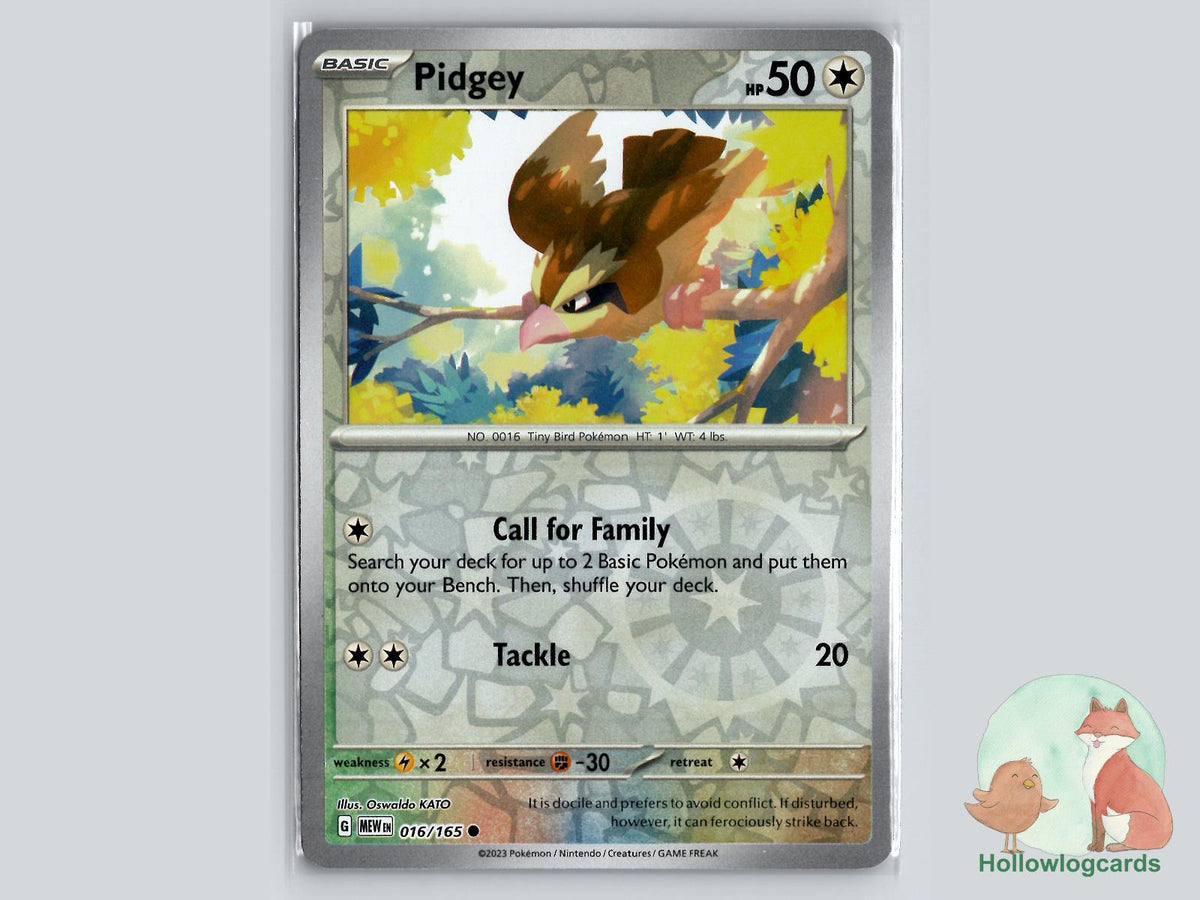 Pidgey (016/165) - 151 Pokémon Card
