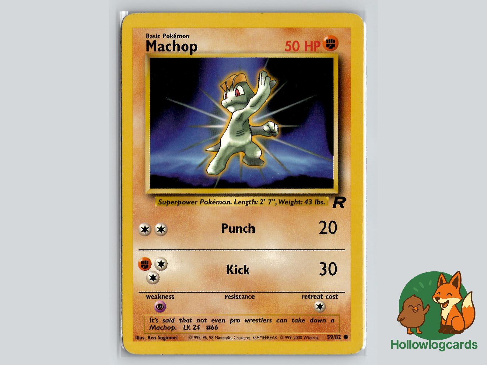 Machop (59/82) - Team Rocket Pokémon Card