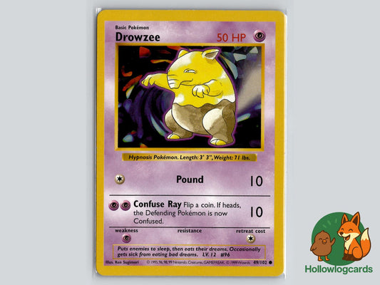 Drowzee (49/102) - Base Pokémon Card
