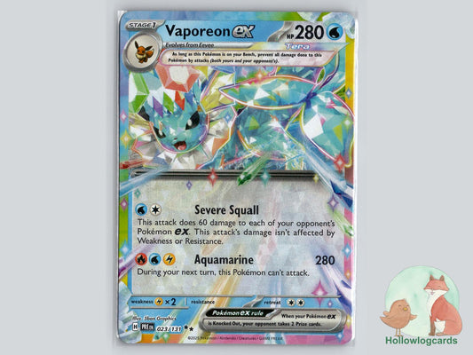 Vaporeon ex (023/131) - Prismatic Evolutions Pokémon Card