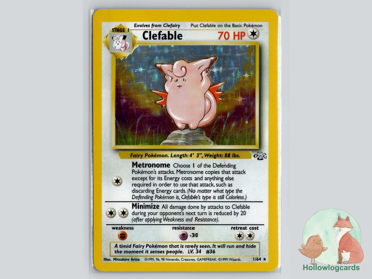 Clefable (1/64) - Jungle Pokémon Card