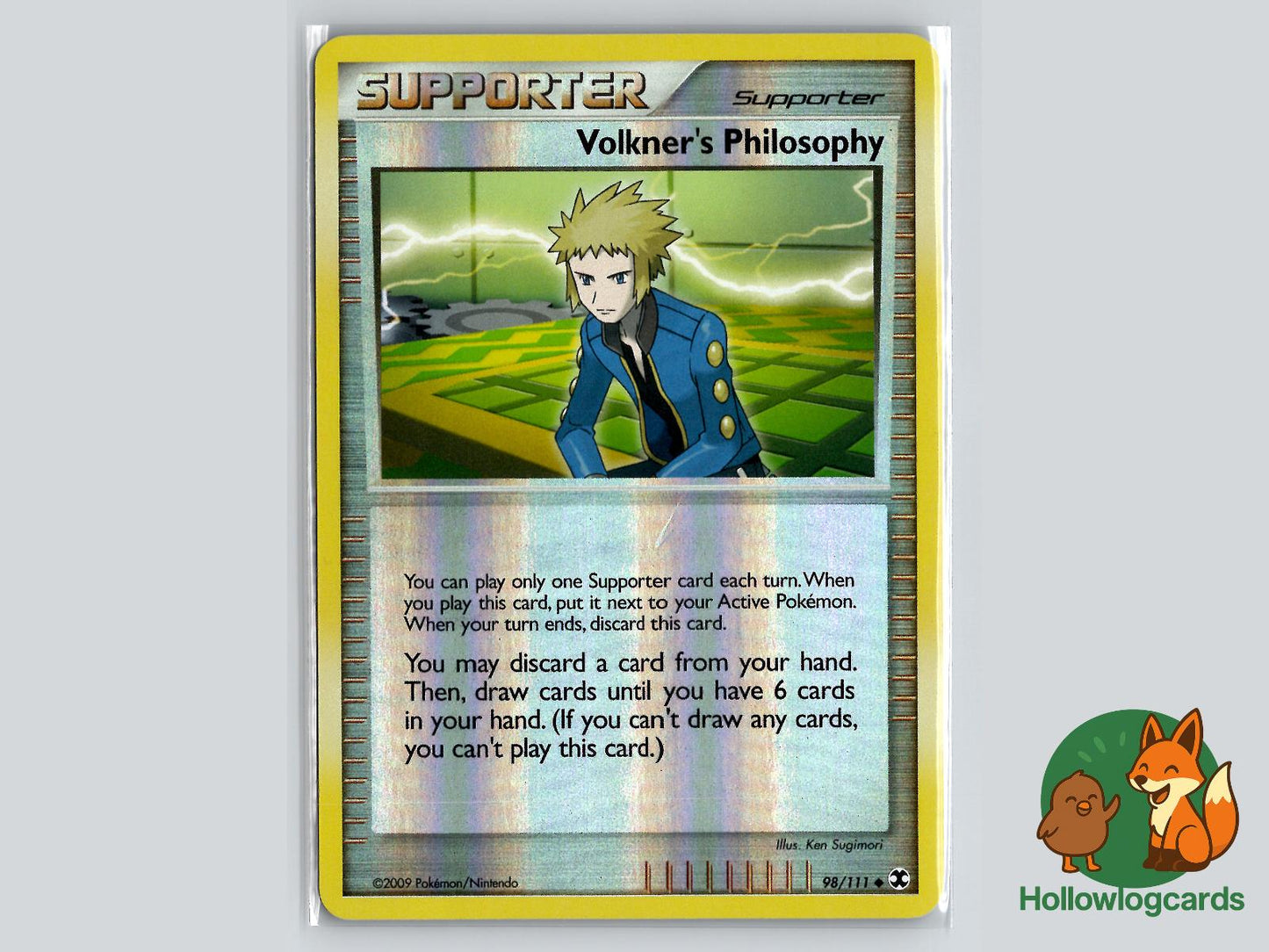 Volkner's Philosophy (98/111) - Rising Rivals Pokémon Card