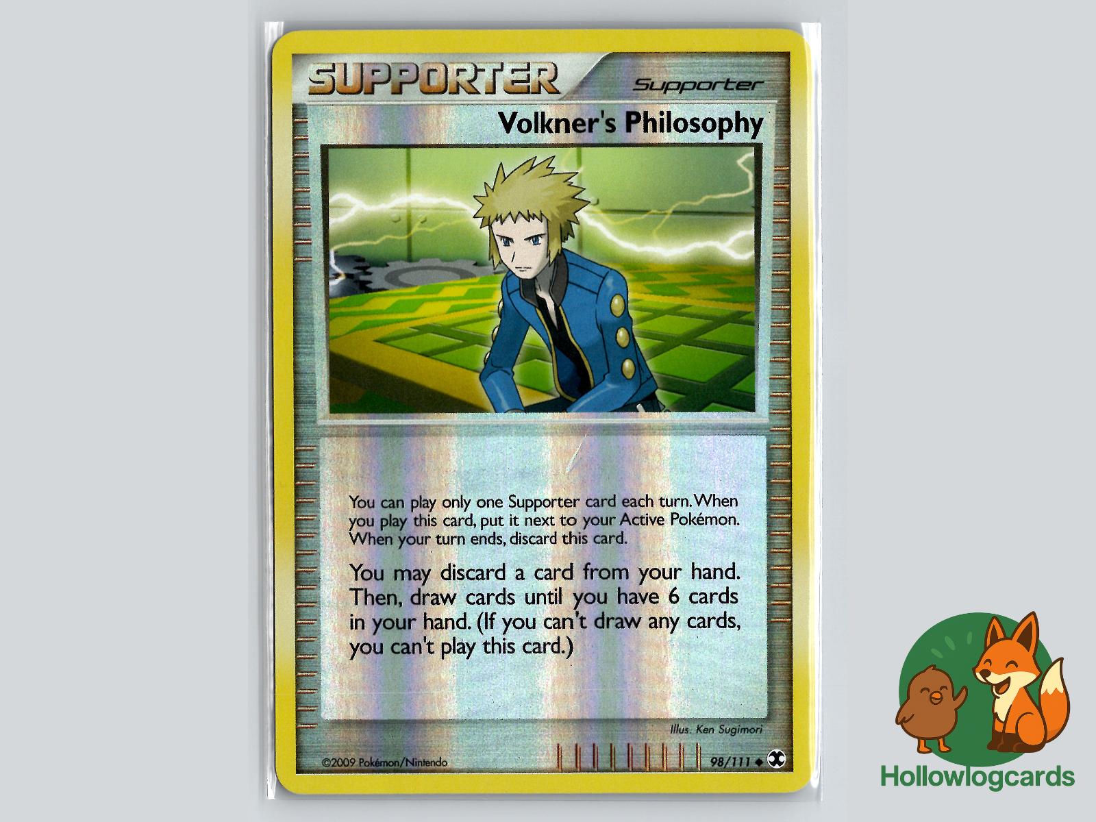 Volkner's Philosophy (98/111) - Rising Rivals Pokémon Card