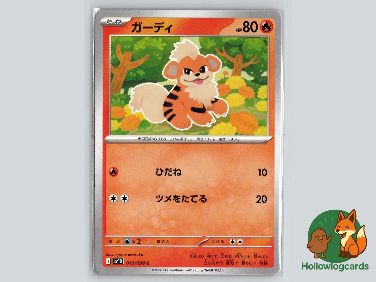 Growlithe (013/098) Pokémon Card